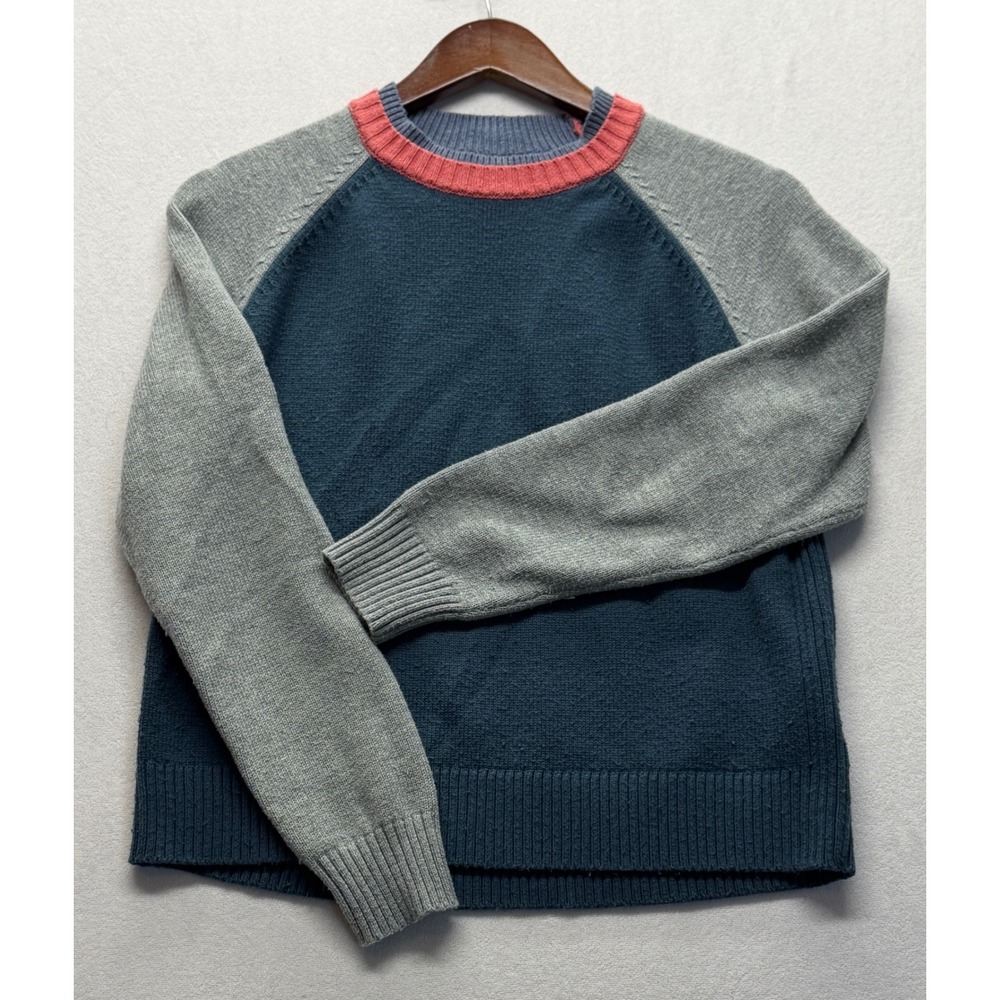 Title Nine Sweater Colorblock Raglan Crewneck Outdoor Gorpcore Activewear Knit